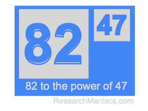 82 to the power of 47