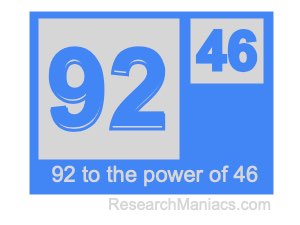 92 to the power of 46